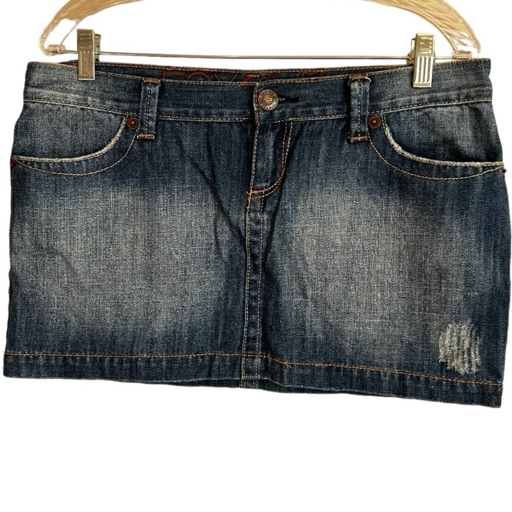Fox Racing Denim Micro‎ Mini Skirt